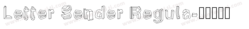 Letter Sender Regula字体转换